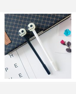 Ручка Череп, светится в темноте. Черная гел паста 9046381 - Yiwu youda import & export co фото 4