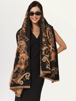 в составе ШЕРСТЬ и кашемир Большой, мягкий, теплый двусторонний палантин. - Tantino фото 8