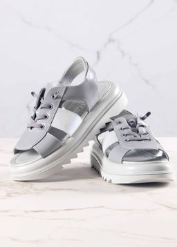 Босоножки 2029.2525gr. Серый белый ибица