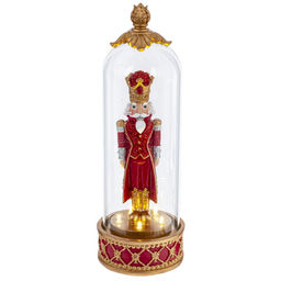 Фигурка декоративная "Щелкунчик" в стекл колбе с подсветкой, L11,5 W11,5 H34,5 см, (3хAAA н/п)