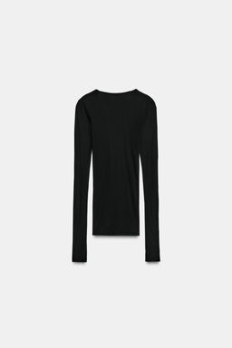 CAMISETA SUPIMA® MANGA LARGA / Negro