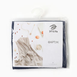 Фартук «Этель», чёрный, 69×74 см,100% п/э