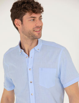 Рубашка Pierre Cardin Regular Fit светло-голубая