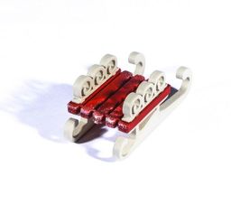 Елочные игрушки: Санки малые 3020 Twirl - Idh фото 3