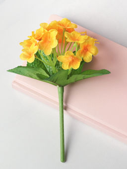 Цветок искусственный ЖЕЛТЫЙ Фиалка 22 см / W01316-2 /уп 112/300/600/ 738968 - ГалеонТрейд фото 2