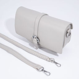 Сумка-мессенджер на магните, длинный ремень, цвет серый - Simaland фото 7