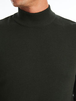 Yar?m Bal?k?? Yaka Uzun Kollu Erkek Triko Kazak