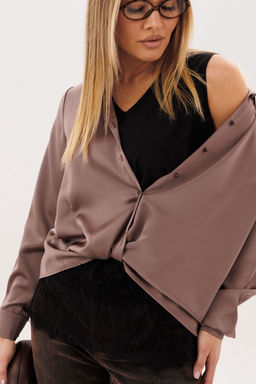 Блуза ANELLI 1663 поцелуй капучино  фото 9