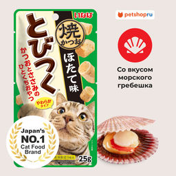Запеченное лакомство для кошек Tobitsuko Yakikatsuo ,куриное филе и тунец кацуо QSC-216