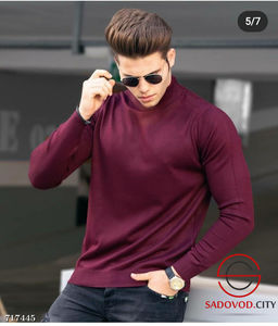 Мужская однотонная водолазка - Bruno фото 9