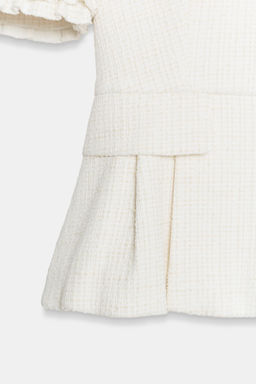 CHAQUETA PEPLUM VOLANTES MANGA CORTA / Crudo - Zara фото 10
