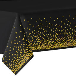 Цена за 3 шт. Скатерть "Руби" 137*183см цвет черный, пвх