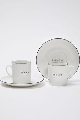 Trendyolmilla Home 2li Porselen Fiyonk/Kurdele Bask?l? Kahve Fincan? TPHSS25KFC00005 фото 6