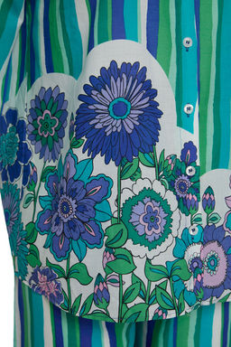 Cizgili Dokuma %100 Pamuk Plaj Gomlek-Pantolon Tak?m TBESS25AU00004 - Trendyolmilla фото 7