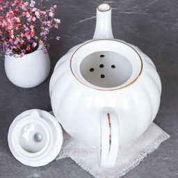 Чайник заварочный 800 мл костяной фарфор / FY23005 /уп 24/ - Галеонтрейд фото 7