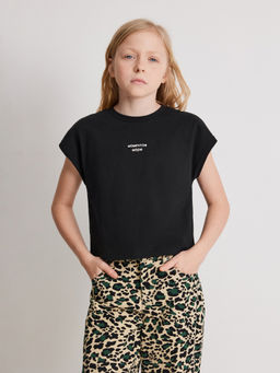 ACOOLA / Футболка детская для девочек Sliva черный