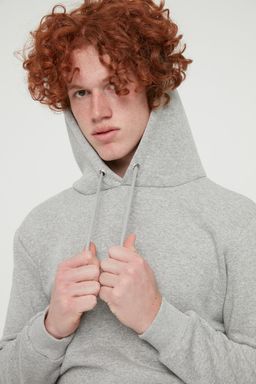 TRENDYOL MAN Vizon Basic Regular/Normal Kesim Kapusonlu Ici Polarl? Kanguru Cepli Sweatshirt TMNAW20SW0163 - Trendyolmilla фото 6