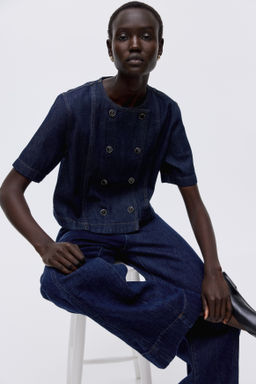 Camisa denim de doble botonadura - H&m фото 3