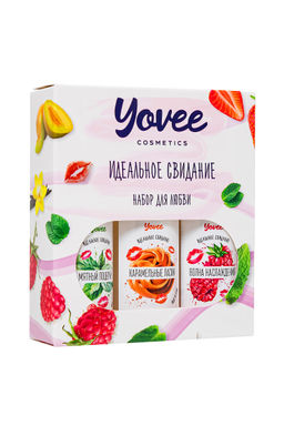 Набор гелей-смазок Yovee для любви (721002+721006+721014), вкусовые (малина+мята+карамель), 3х50 мл - Yovee by toyfa фото 2