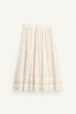 LIMITED EDITION LACE TRIM WOOL SKIRT - Zara фото 6