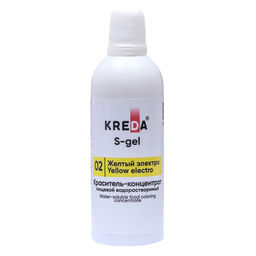 Краситель пищевой S-gel, универсальный желтый электро 80 мл