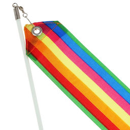 Лента гимнастическая с палочкой Grace Dance, 2 м, цвет радуга  фото 3