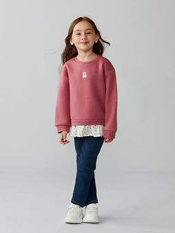 Nak??l? K?z ?ocuk Kal?n Sweatshirt 2li