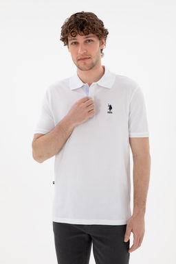 Erkek Regular Fit Polo Yaka Beyaz Basic Ti__rt Sepette S_rpriz _ndirim - U.s. polo assn фото 3