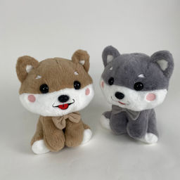 Мягкая игрушка Щенок с бантиком сидячий 25 см