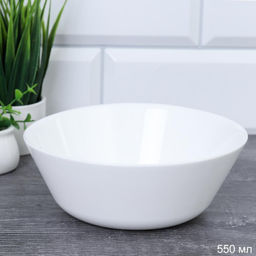 Салатник 550 мл 155 мм Евро тарелка глубокая / FLMLW60 (WHITE) /уп 6/48/
