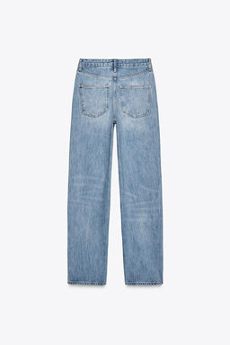 ZW COLLECTION STRAIGHT HIGH-WAIST JEANS - Zara фото 6
