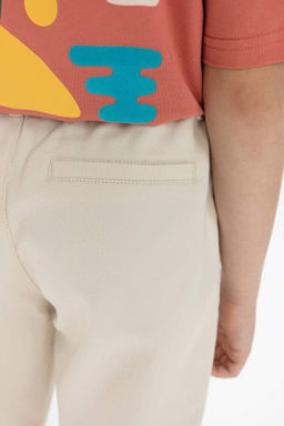 Саржевые брюки свободного кроя для мальчиков стандартного кроя - Defacto фото 9