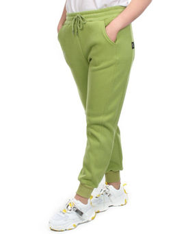 03 GREEN Брюки спортивные женские на флисе (100% хлопок) 7986 - Fashion фото 3