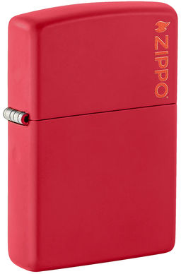Зажигалка ZIPPO Логотип с красным матовым покрытием | Logo Red Matte 233ZL