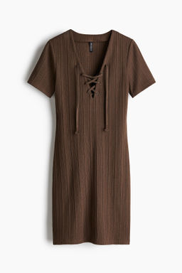 Vestido ajustado con detalle de cord?n - H&m фото 3