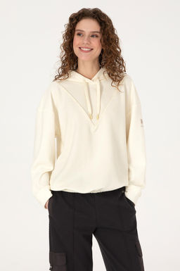 Kad_n Krem Sweatshirt