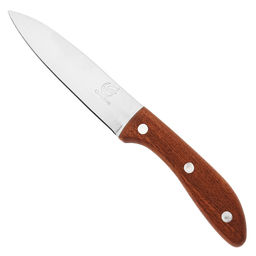 "Самбо-3" Нож кухонный 115мм из нержавеющей стали, деревянная ручка (Китай)