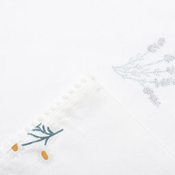 Комплект штор для кухни с подхватами Этель Полевые цветочки, 150?180 см - 2 шт., рогожка 176 г/м?