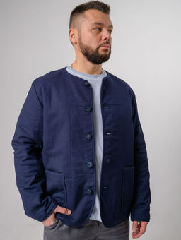 Льняная куртка-(лен, хлопок)