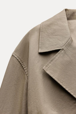 LONG TRENCH COAT WITH BELT - Zara фото 8
