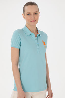 Kad_n Su Ye_ili Basic Polo Yaka Ti__rt