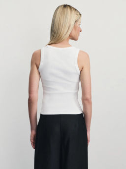 Базовый топ в рубчик / Zarina  фото 5