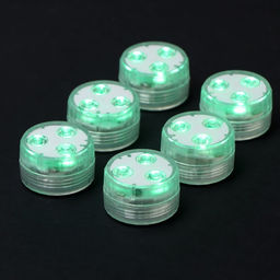 Светильник водонепроницаемый мини, 3 x 1.9 см, 6 шт, от CR2032 (в компл.), пульт, RGB, IP68 - Simaland фото 5