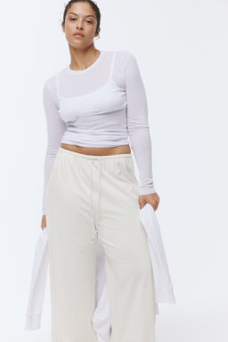 Pantal?n de algod?n con cord?n de ajuste - H&m фото 6