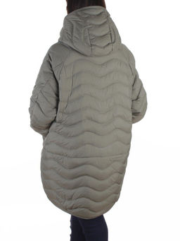 H-8912 GRAY/GREEN Куртка пуховая женская