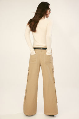 Pantalon cargo holgado - H&m фото 4