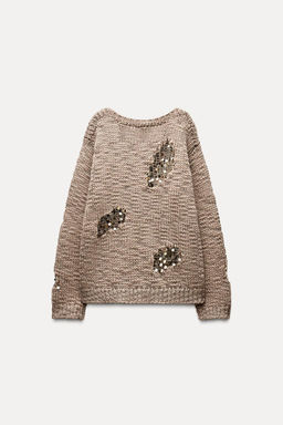 SEQUIN KNIT SWEATER - Zara фото 6