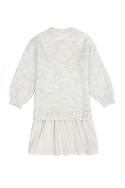 Трикотажное платье с камнями для девочек - U.s. polo assn фото 5
