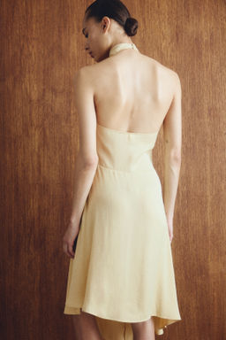 Vestido asim?trico con escote halter - H&m фото 4