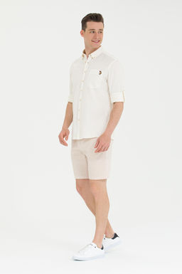 Мужские верблюжьи тканые шорты - U.s. polo assn фото 4